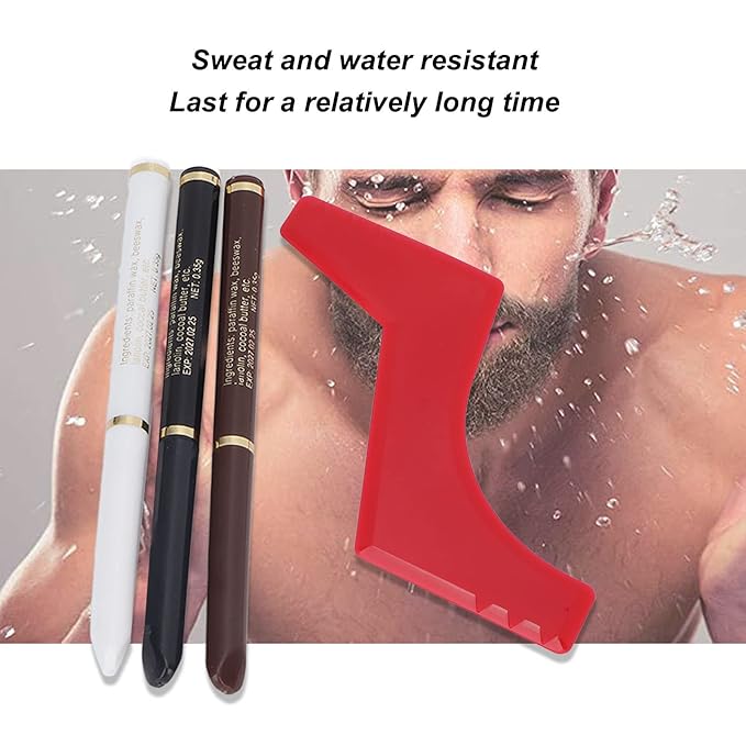 BeardPencil, Professional BeardShapingTool Portable for Men for Hair Salon