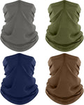 ROXUN Neck Gaiter, 4 Pack Summer Cooling Breathable Face Mask for Outdoors