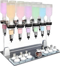 Hrxllb Professional Manual Perfume Dispenser, Liquid Filling Machine Transfer Tools,Manual Dispenser Set, Adjustable Pump Heads & Testing Cups for Shops & Lab & Bars(12Heads)
