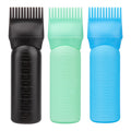 Cosywell 3 Pack 6 Ounce Hair Oil Applicator Bottle, Black Blue Green