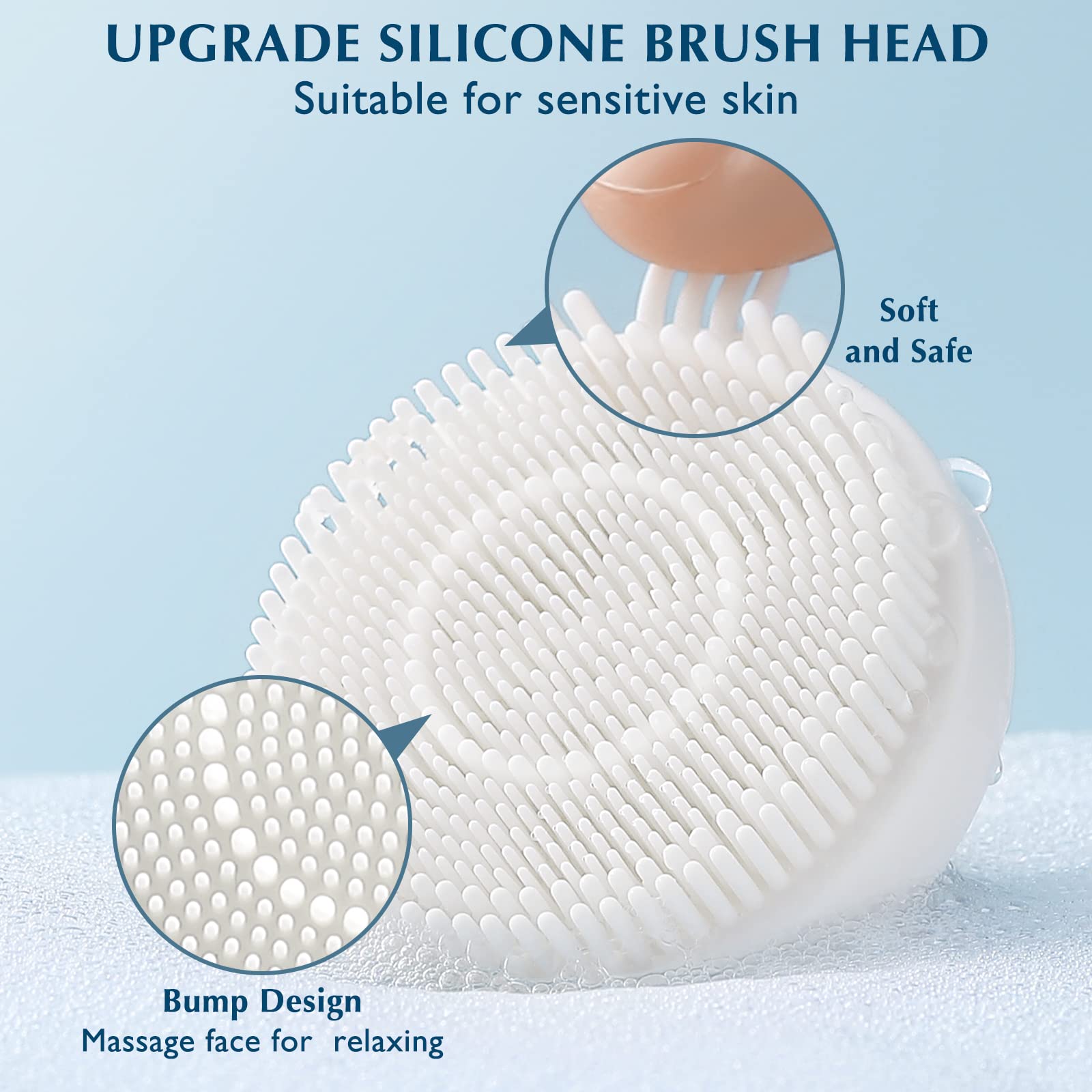 COSLUS Facial Cleansing Brush Face Scrubber, 7-in-1 Rotating Design