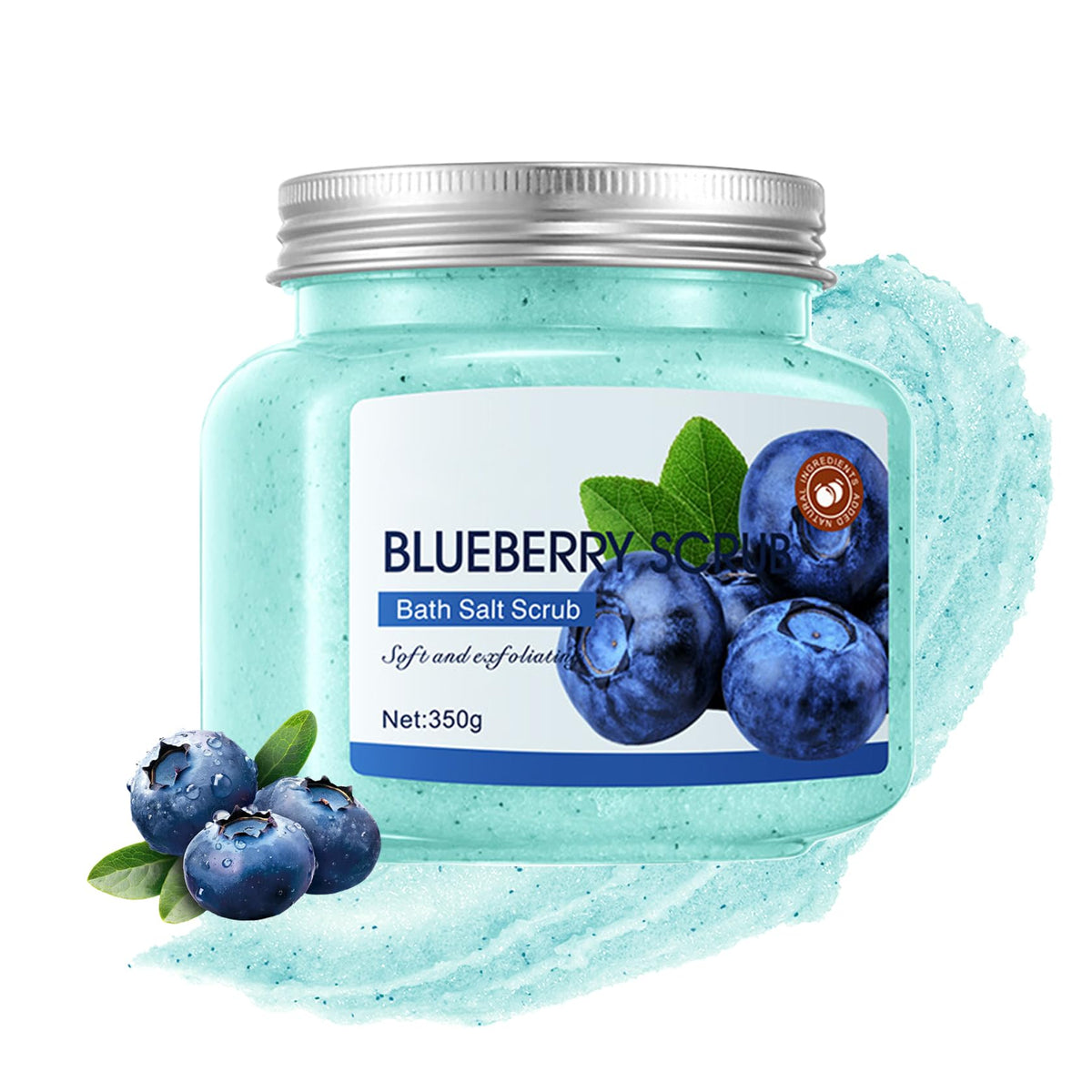 Rose Body Exfoliator, Deep Cleaning Exfoliating Body Scrub, Moisturizing Nourishing Salt Rose Body Scrub, 350 g