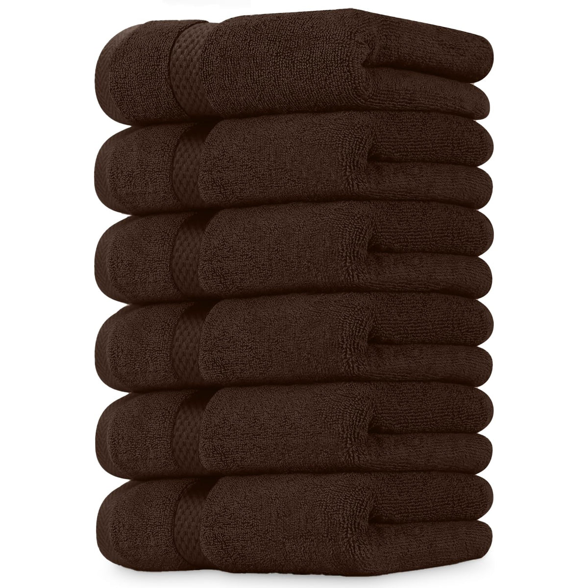 DAN RIVER 6-Pack Premium Hand Towels (16x28 Inches) - 100% Cotton, Ultra Soft, Lightweight, Highly Absorbent Towels for Bathroom, Spa, Gym, Salon, Hotel, and Travel - Opal Blue