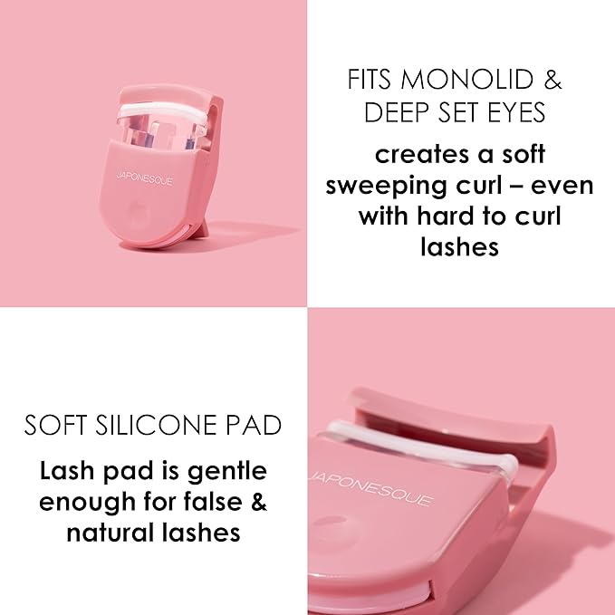 JAPONESQUE Travel Eyelash Curler (Pink, 2 Pack)