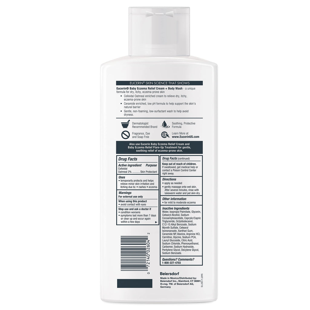 Eucerin Eczema Relief Cream and Body Wash, 13.5 FL OZ