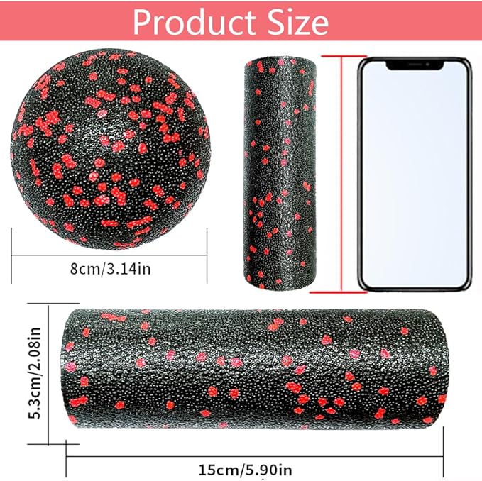 XCZGSW Mini Foam Roller, High Density Massage Tool for Physical Therapy