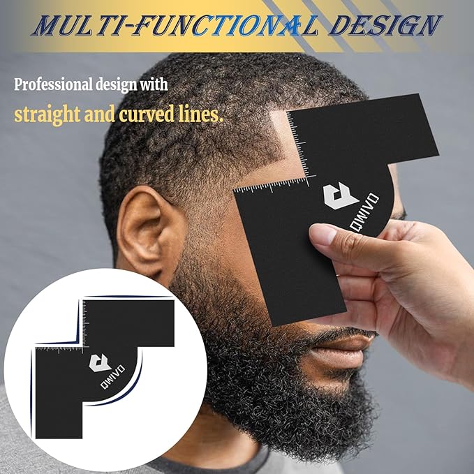 Beard Lineup Tool Beard Template Card Barber Enhancement Spray Shield