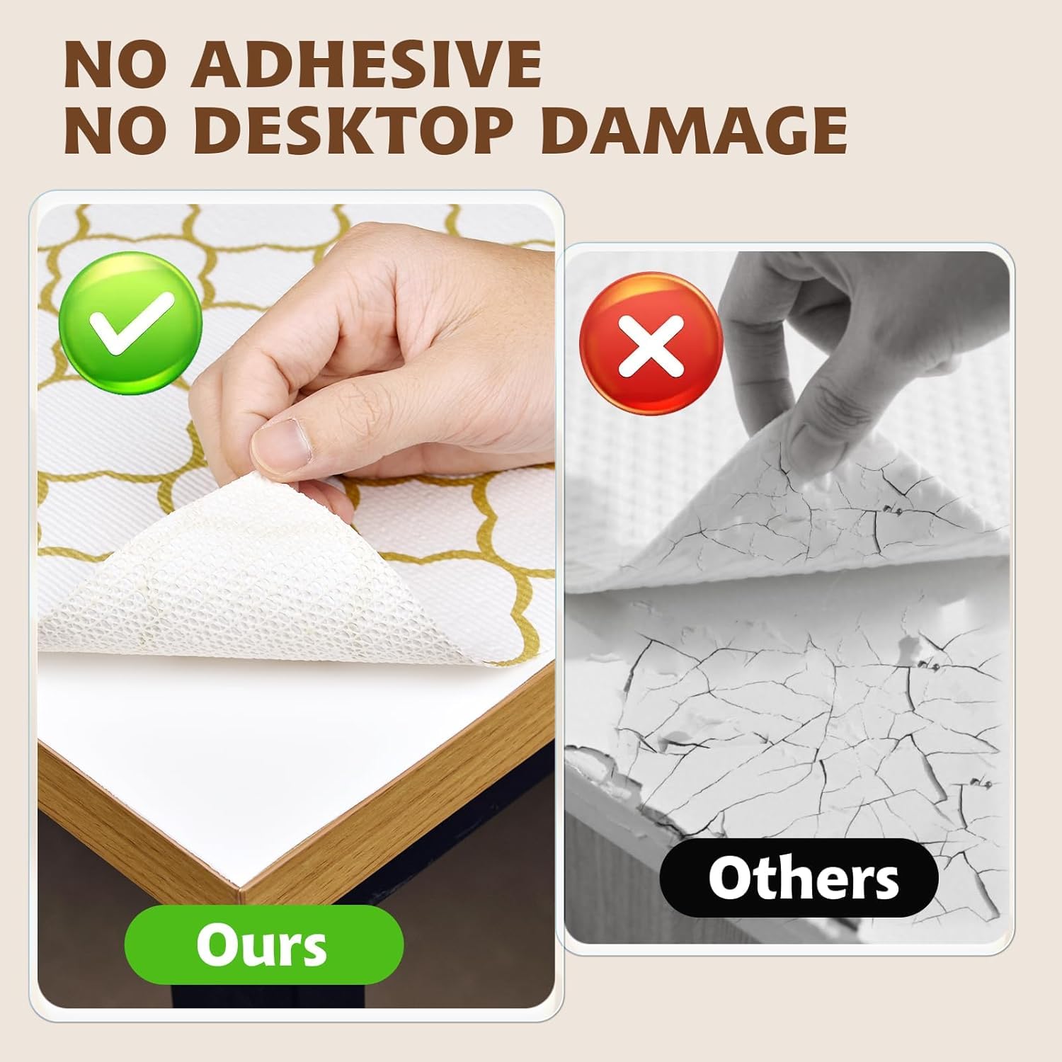 Shelf Liners for Kitchen Cabinets 23.6in x 30FT Non Adhesive Drawer Liner