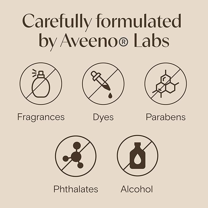 Aveeno Daily Moisturizing Cream Face, Hand, Body Moisturizer with Prebiotic Oat & Shea Butter, for Normal to Dry or Sensitive Skin, Hydrates for 48 Hours, Fragrance-Free & Non-Comedogenic, 7.5 Fl Oz