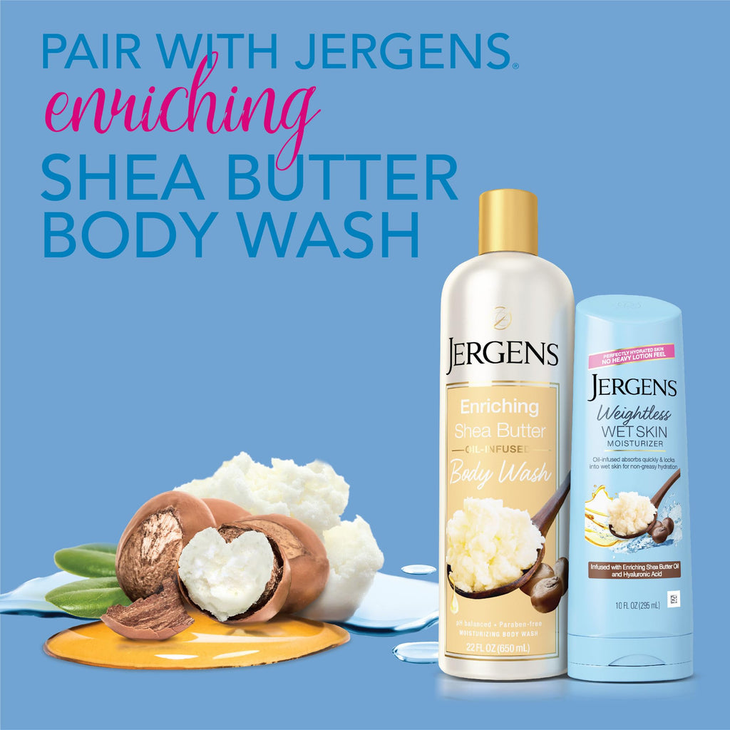 Jergens In Shower Lotion For Dry Skin, Wet Skin Moisturizer, 10 fl oz