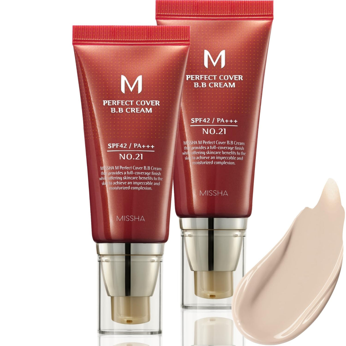 MISSHA M Perfect Cover BB Cream Dual Pack No.21 Light Beige SPF 42 PA+++