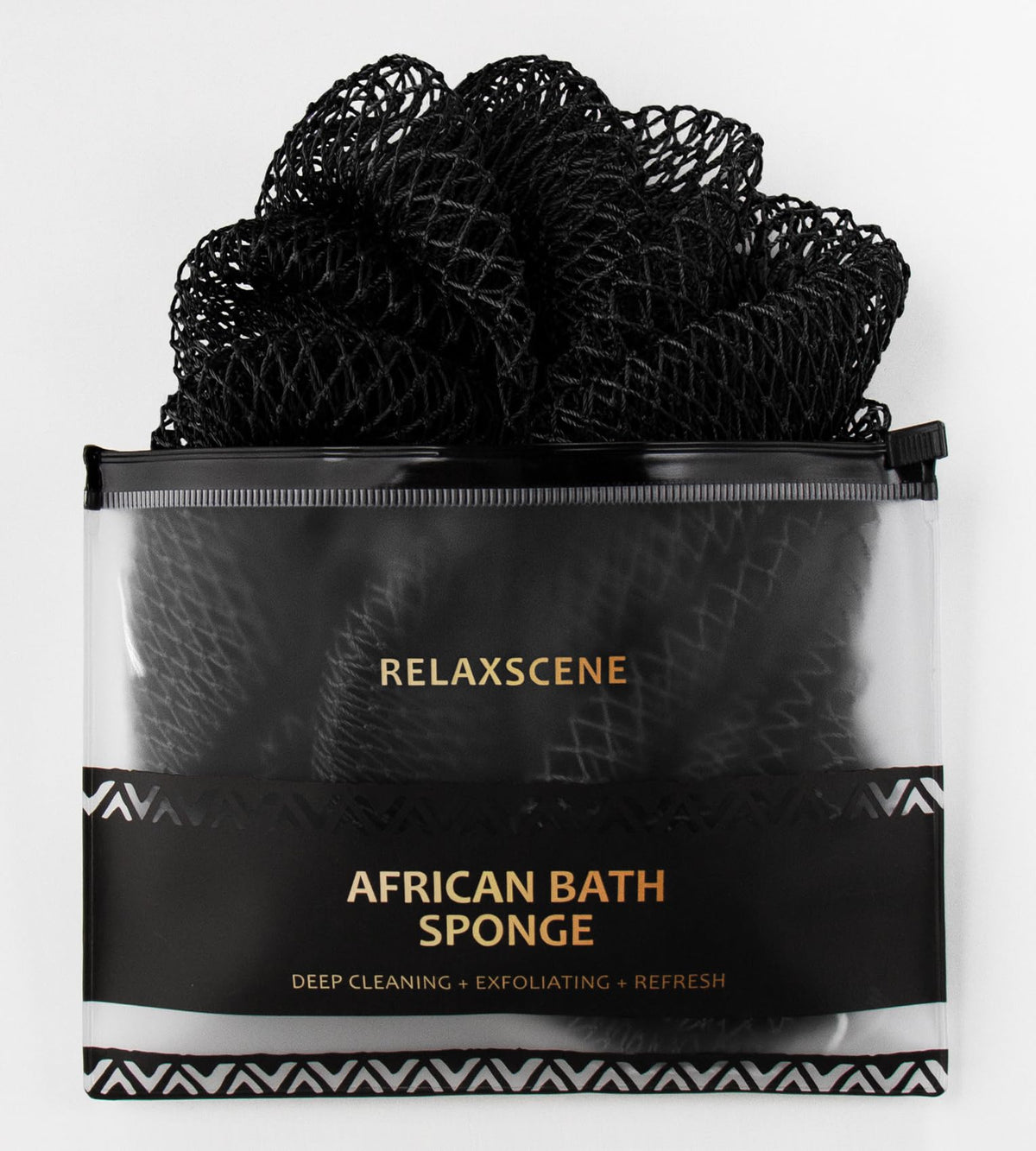 African Net Sponge Authentic - Exfoliating Back Scrub Bath Sponge with Knots - Afro Scrub Body Scrubber Exfoliator Washcloth - African Body Care Daily Use Shower Essentials