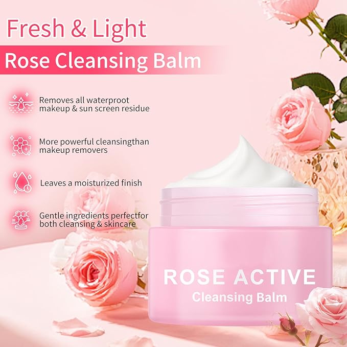 GUOYAOLIFU Makeup Melting Cleansing Balm for Face,Deep Cleansing Facial Balm for Women,Hydrating Makeup Remover Cream,Oil Control,Deep Cleanser,All Skin Types (3.3oz)