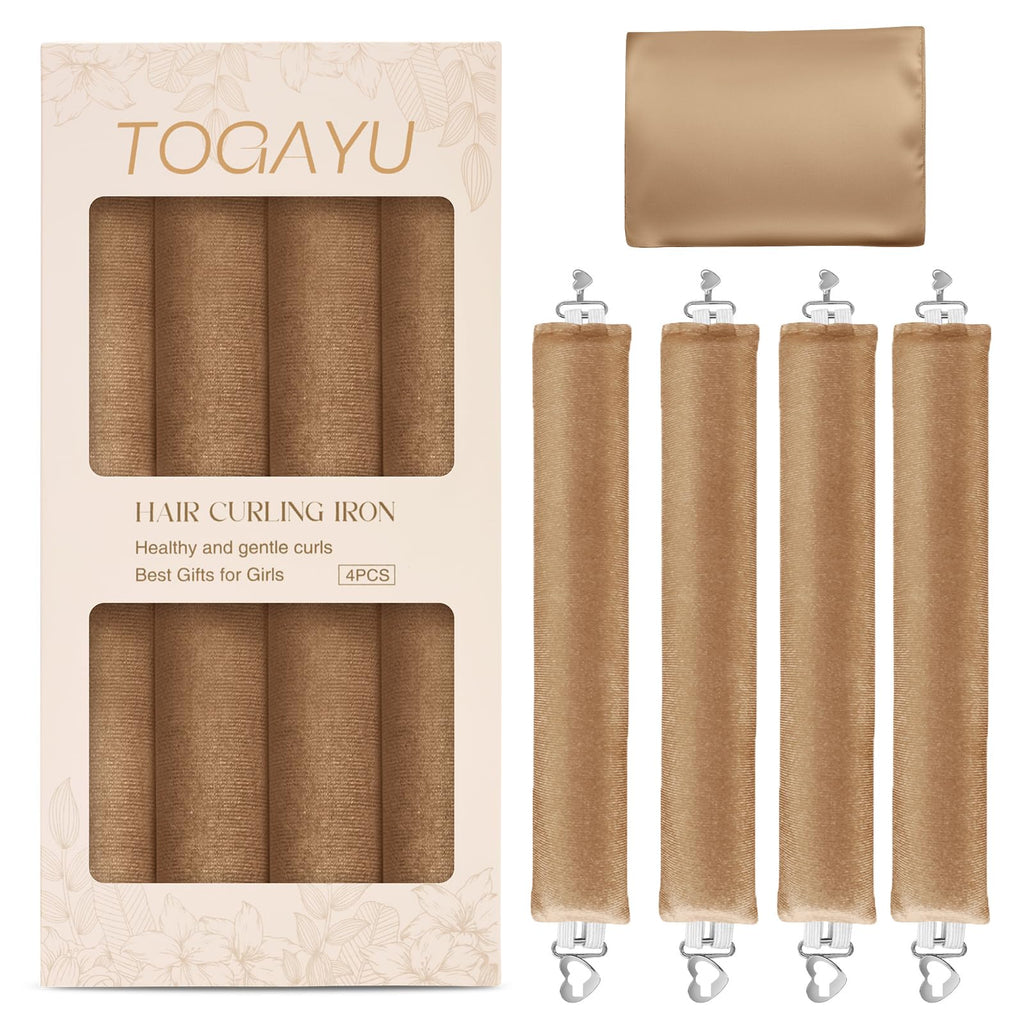 Togayu Heatless Curls Overnight Hair Care Set - Jumbo Velvet Hair Curlers
