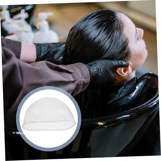 VALICLUD Silicone Highlighting Cap for Long Hair Hair Coloring Tool Cross Holes for Salon Use