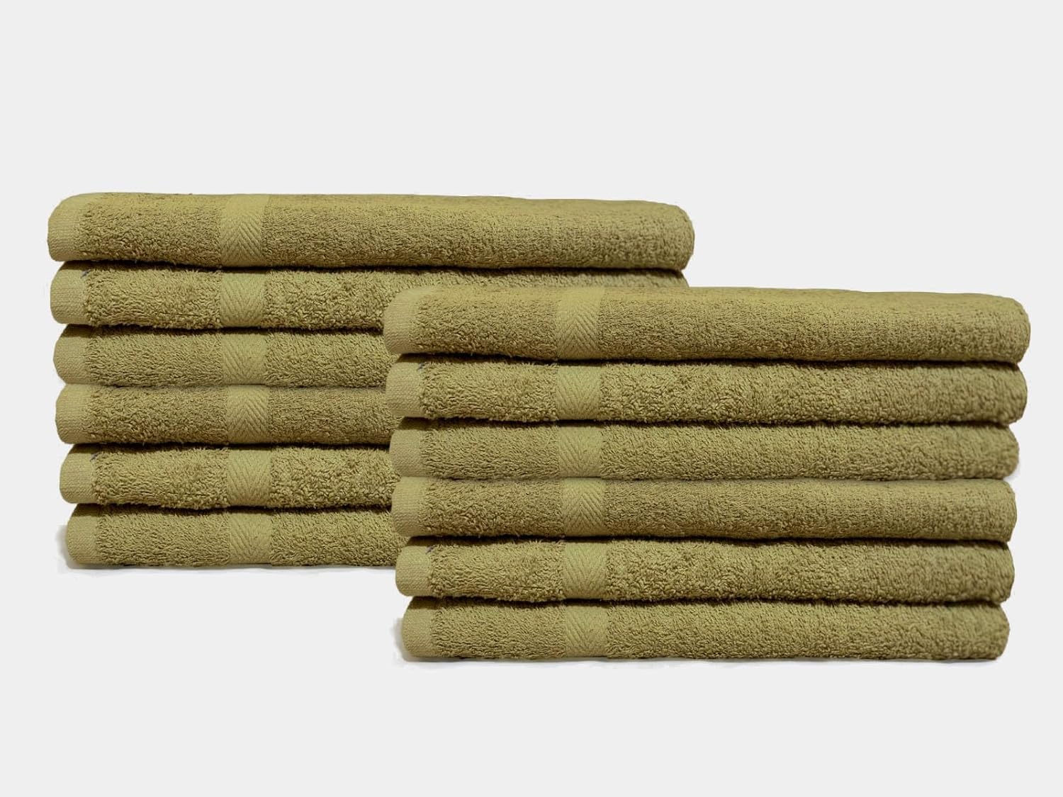 Beige Salon Towels - 16 x 27 Inch Soft Cotton Hand Towels for Hair Stylists, Barbers & Spas - Quick Dry, Durable Towel for Facial, Pedicure, Manicure & Massage Use - Pack of 12