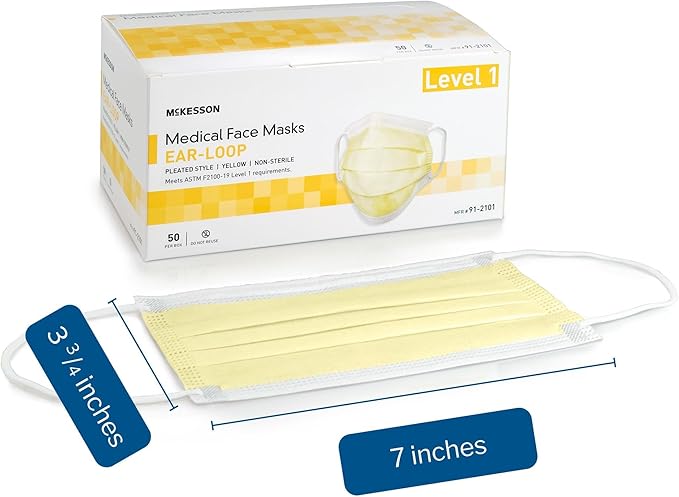 McKesson Procedure Mask Pleated 91-2101