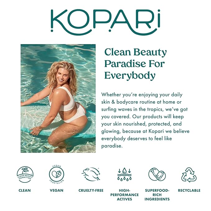Kopari Ceramide Grinding Cleansing Balm Face Cleanser & Makeup Remover with Ceramides, Vitamin E & Sea Buckthorn Oil, Moisturizing Twist-Up Balm for Sensitive, Dry, or Oily Skin, 1.7oz