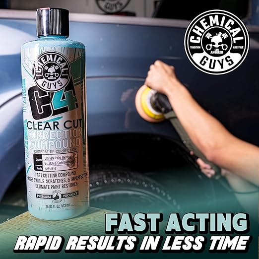 Chemical Guys, C4 Clear Cut Correction Compound for Paint Defects, 16 oz