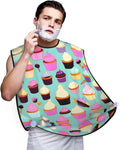 Cute Black Pug Dog-Standard-Scale-2_00x Print Beard Bib Shaving Apron, Beard Hair Trimming Cape Gift For Dad