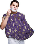 Beard Apron Hair Catcher, Witch Witchcraft Goth Skull Mushroom Shave Bib, Waterproof Non-Stick Shaving Bib, Trimming Grooming Tool for Dad Men Anniversary