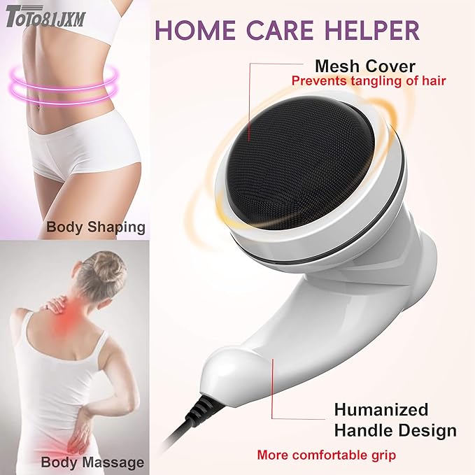 TOTO81JXM Cellulite Massager – Body Sculpting Machine with Lymphatic Drainage & Skin Tightening for Belly Butt Stomach Legs Arms Fat, Lipo Roller Massager After Surgery, Widearea & Adjustable Speed.