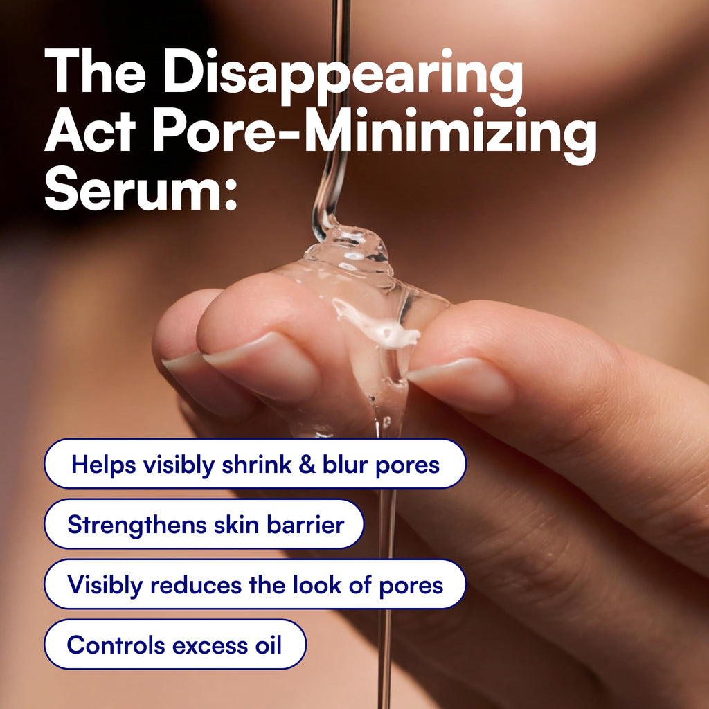 Bliss Disappearing Act Pore-Minimizing Serum – Niacinamide + Pore Vanish Complex with Green Tea – Refines Pores, Controls Oil & Targets Dark Spots for Smooth Glass Skin – 1 Fl Oz