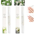 Meschett 2PCS Cuticle Oil Pens for Nail Care, Moisturizing Nail Oil Pen with Soft Brush, Hydrating Cuticle Oil for Dry Nails & Cuticles (Osmanthus flowers & Jasmine Flavor)