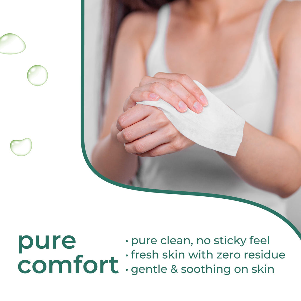 No-Rinse Body Wipes for Adults – XL Ultra Thick Bathing Wipes, Unscented with Aloe & Vitamin E, Hypoallergenic Full Body Washcloths for Women, Men & Elderly, Travel & Camping (50 Count)