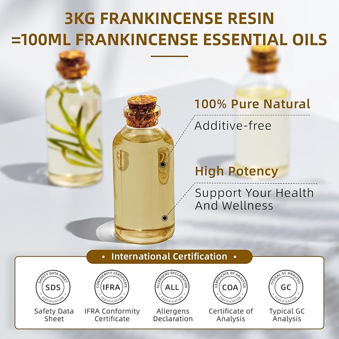 HIQILI Frankincense Essential Oil Large Capacity for Body Massage