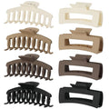 laxizar 8 Pack Claw Clips Rectangular Hair Clips for Women Girls Large Bandana Clips Strong Hold Hair Jaw Clips