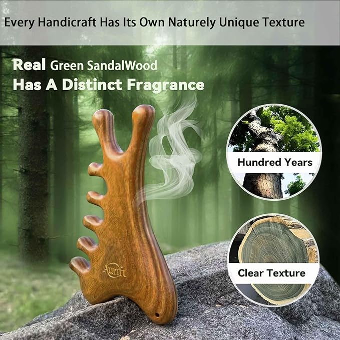 Aurift Mother’s Day Gift for Mom – Face Roller & Gua Sha Facial Tool in Premium Box – Wooden Face Massage Tool for Relaxation & Self Care, Stress Relief Gift for Women & Her