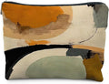 RYYCDOI Abstract Japandi Art Makeup Bag, Modern Minimalist Boho Neutral Cosmetic Bags for Women, Boho Gifts for Women, Mid Century Modern Zipper Makeup Pouch