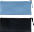 SumDirect PU Leather Cosmetic Bags - Small Soft Makeup Pouches for Purse with Zipper, Simple Comestic Organizer