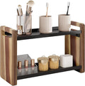 UJQSUN Bathroom Counter Organizer,Bathroom Counter Shelf,Bathroom Organizers,Organizers and Storage,Under Sink Organizer,Cologne Organizer for Men,Cologne Cabinet,Vanity Shelf(Acacia 2 Tier)