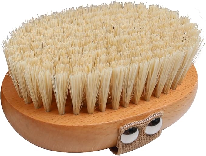OWIIZI Dry Brushing Body Brush Wooden Body Scrubber Exfoliator