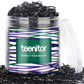 Teenitor 2000pcs Black Hair Rubber Bands Soft Elastic Hair Ties for Kids Girls Elastic Ties Braids