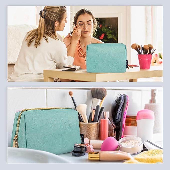 Aosbos Small Makeup Pouch, Travel Cosmetic Bags for Women,Travel Pouch