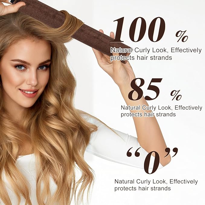 nunflue Heatless Curlers, Jumbo No Heat Hair Curlers Set with Headscarf and Hook for Long Hair
