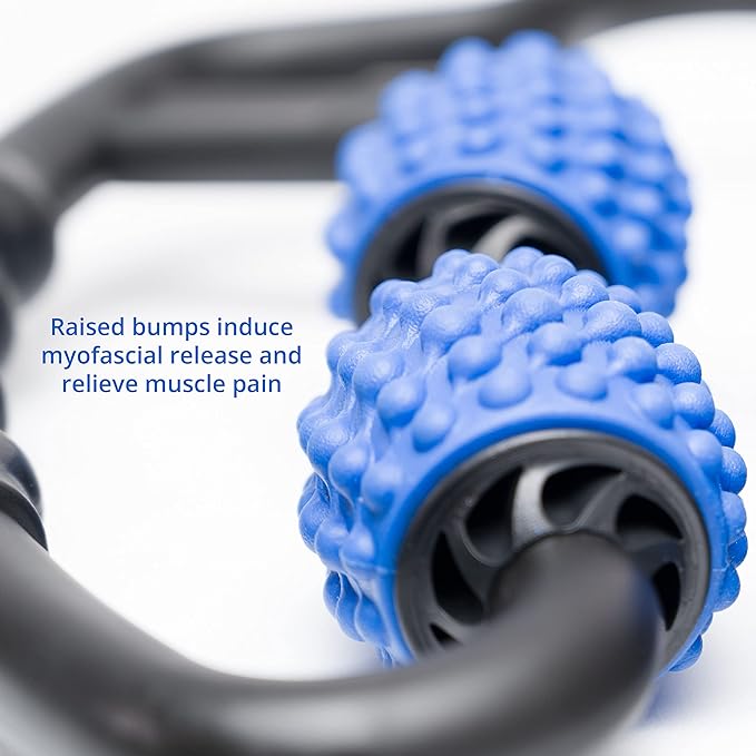 Body Back FSA Eligible Trigger Point Pressure Roller Massager for Forearm, Elbow, Hand, Arm, and Leg. Deep Tissue Handheld Self Massager for Tennis Elbow, Golfers, Athletes Myofascial Release