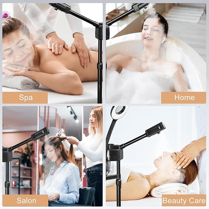 Winado 2 in 1 Professional Facial Steamer with 5X Lamp and Touch Screen