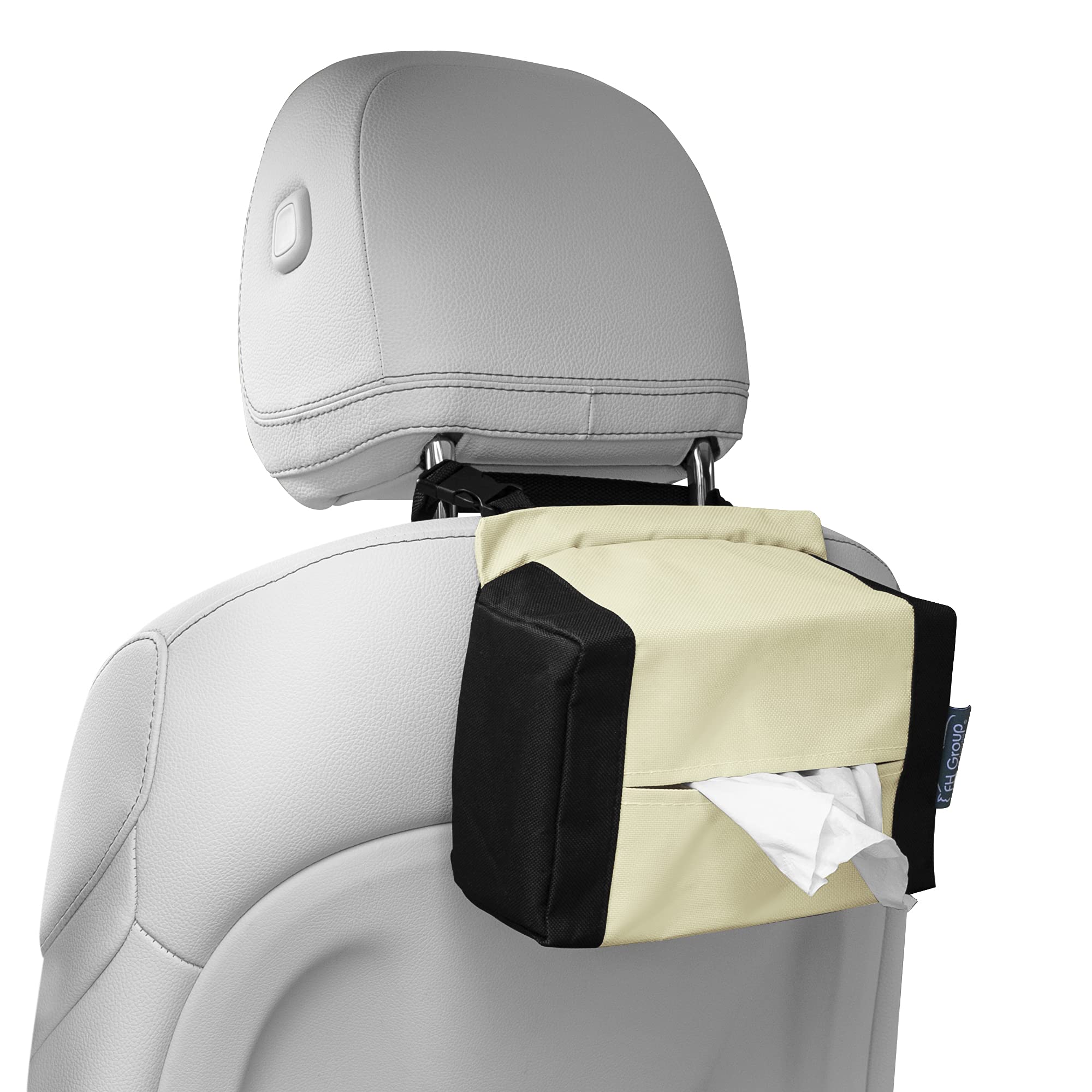 FH Group E-Z Travel™ Napkin Tissue Dispenser Holder Fits Most Cars, SUVs, Trucks, and Vans Beige