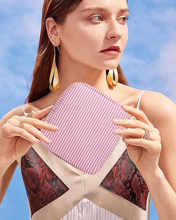 Small Makeup Bag, Mini Makeup Pouches for Purse Cute Cosmetics Bag Pouch with Slip-in Pockets Small Travel Toiletry Bag Makeup Storage Bag Lipstick Organizer Purse Essentials