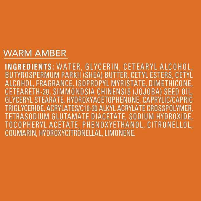 Jergens Shea Fusion Warm Amber Body Lotion, Moisturizer with Shea Butter & Vitamin E, 14 Fl Oz