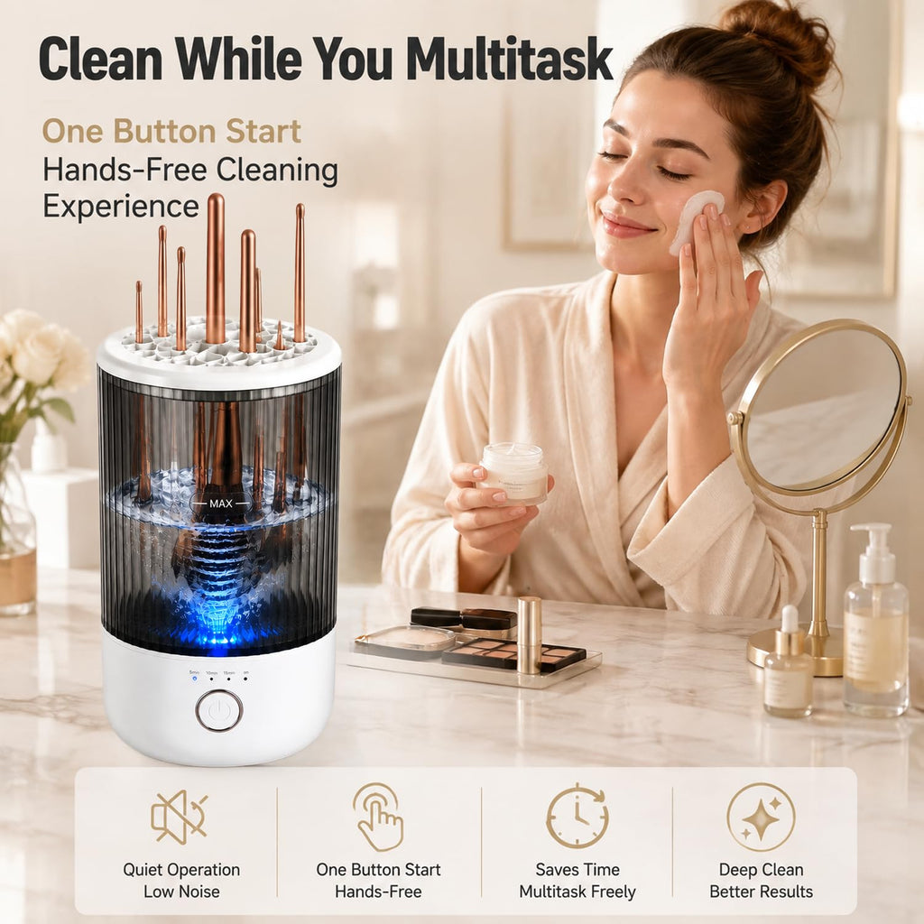 Luslife Electric Makeup Brush Cleaner, USB Makeup Brush Cleaning Machine