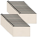 Legigo 24 Pack Beige Canvas Makeup Bags DIY Craft Bag- Blank DIY Craft Bag Canvas Pencil Case Canvas Zipper Pouch Bags Cosmetic Bag Multipurpose Canvas Pouch with Zipper for vinyl (8.3 x 5 inches)