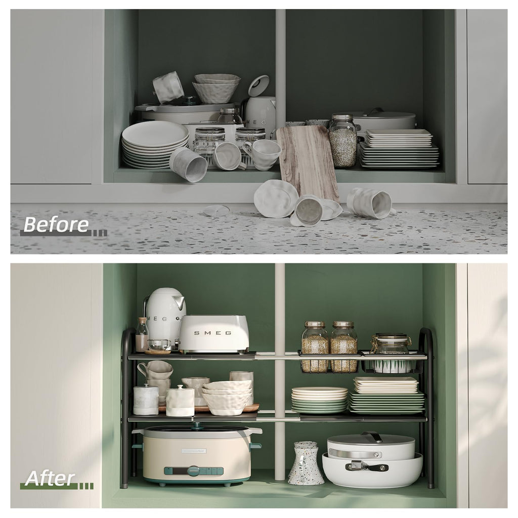 Under Sink Organizers and Storage,Expandable under cabinet organizer Shelf