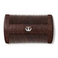 Sandalwood Beard Comb for Men with Mother of Pearl Inlay, Premium Grooming Wood & Wooden Comb for Beard and Mustache