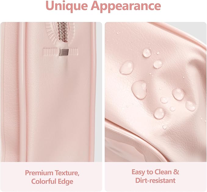 PACKISM Clear Makeup Bag - 1 Medium 1 Shell Bag TSA Approved Toiletry Bag