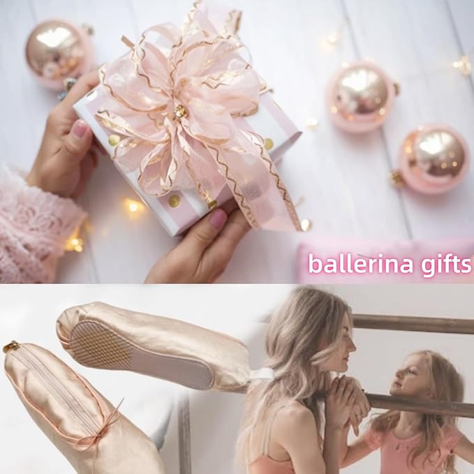 CECKQUE Ballet Pointe Shoe Makeup Bag Dance Recital Gifts for Girls
